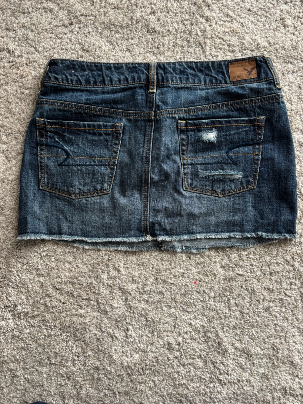 American Eagle Outfitters Distressed Denim Mini Skirt - Picture 2 of 5